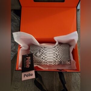 NWT Grand Pelle Python Leather Wallet